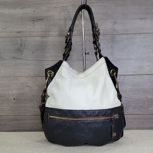 OrYANY Two-Tone Brown and White Women's Crossbody Shoulder Bag